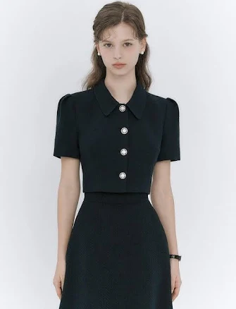 IvanaHelsinki Russu Tweed Cropped Jacket (4 Colors) by W Concept