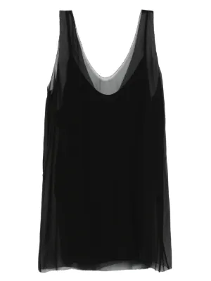 Mesh-panel Tank Top