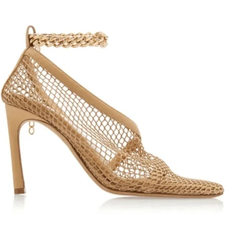 Bottega Veneta Chain Trimmed Mesh Sandals | Authentic Sandals on Sale EU 40