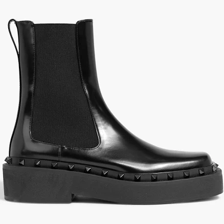 Valentino Garavani Rockstud M-way Leather Beatle Boots
