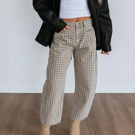 Mel Checkered Pants