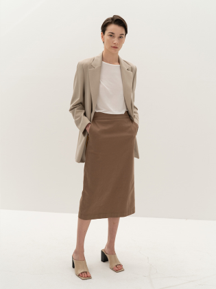 Co Back Slit Skirt
