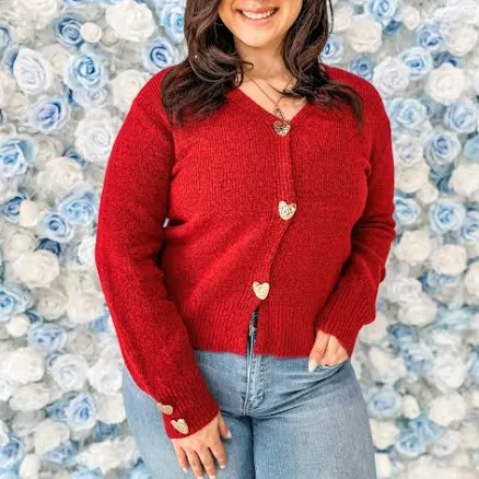 Heart Cardigan Small
