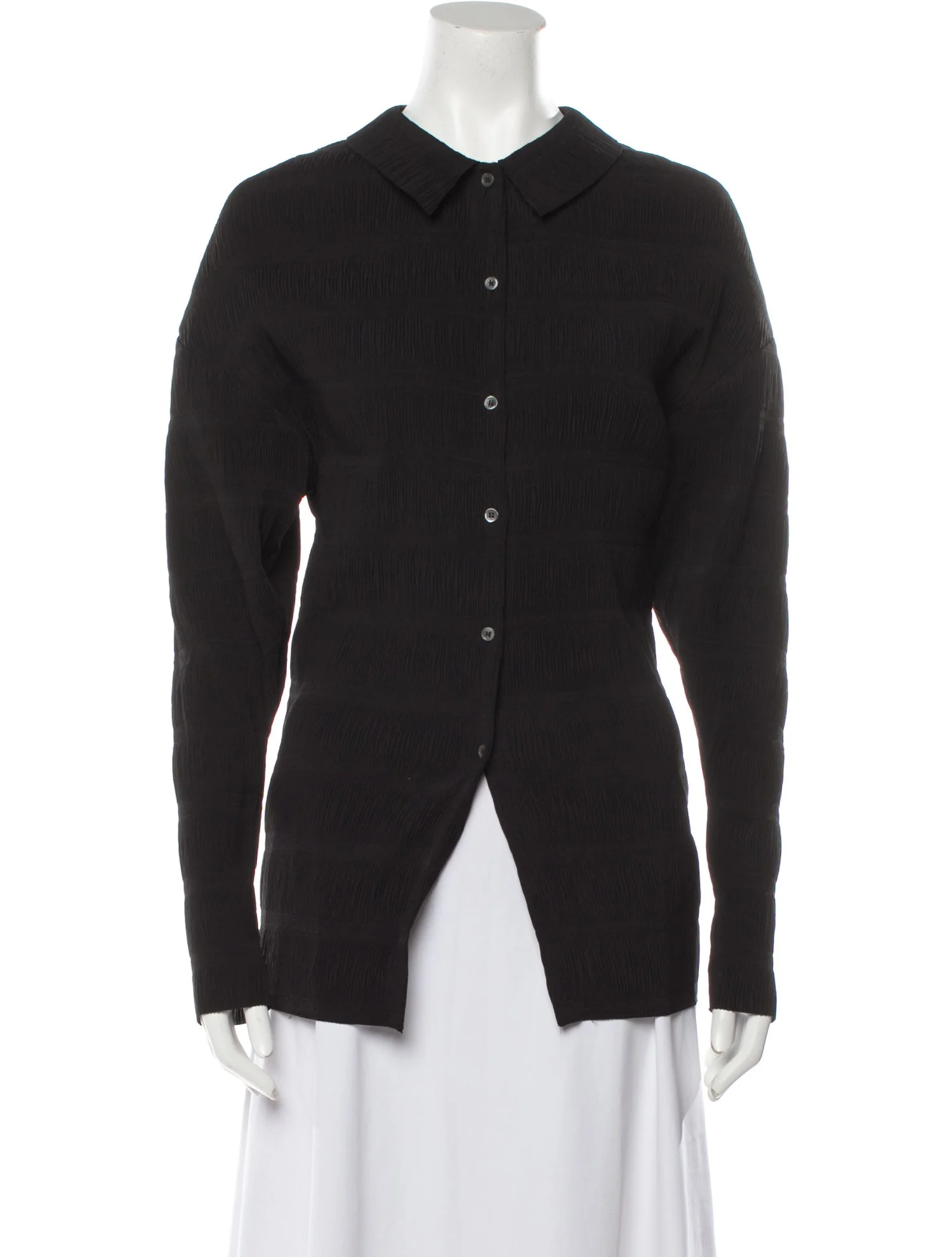 Toteme Anzi Pleated Blouse - Black