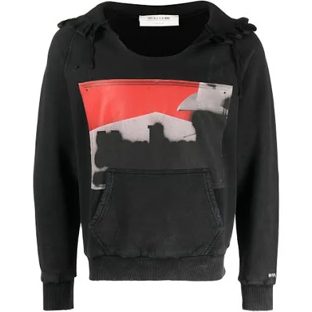 Alyx Men's Distressed Illustration-Print Hoodie