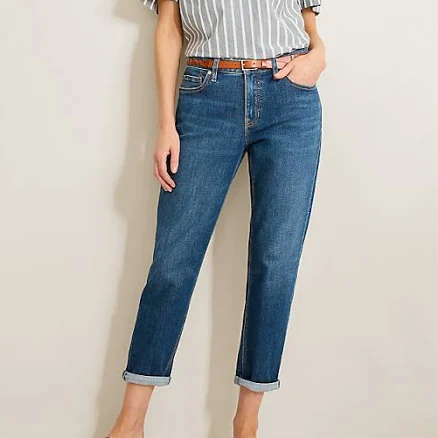 Tommy Bahama Women's Mid-Rise Slim Boyfriend Jeans