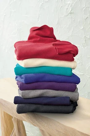 Ribbed Turtleneck Sweater