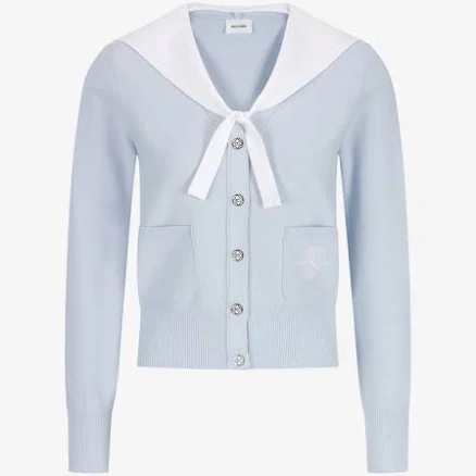 Southcross Sailor Collar Knit Cardigan_BL