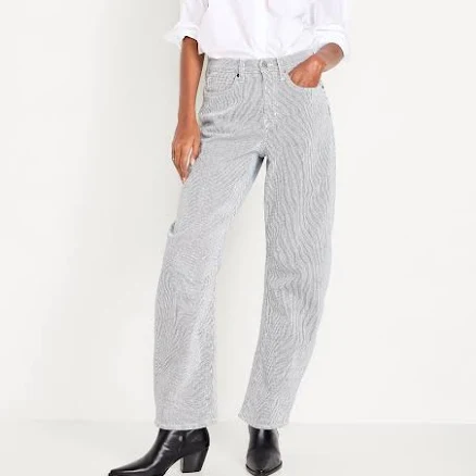 Old Navy Women's High-Waisted Barrel Jeans