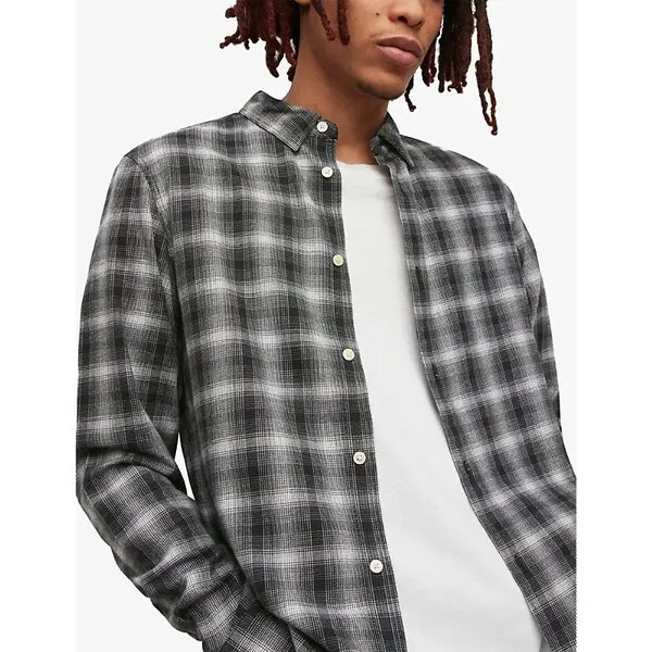 Checked Slim-fit Cotton Shirt