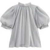 GRL Chiffon Bow Blouse Ivory F 1 each