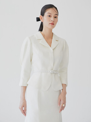Puff Sleeve Peplum Jacket