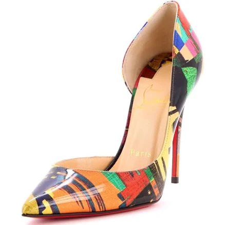Christian Louboutin Women's Iriza Pumps Printed Patent 100 Print