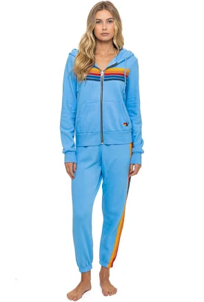 5 Stripe Hoodie Sky - Aviator Nation L / Sky