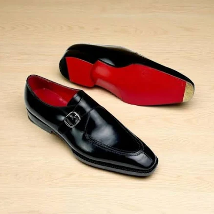 Men's Genuine Leather Monk Strap Shoes