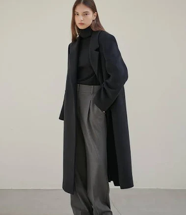 NILBY P Winter Basic Coat_Black by W Concept