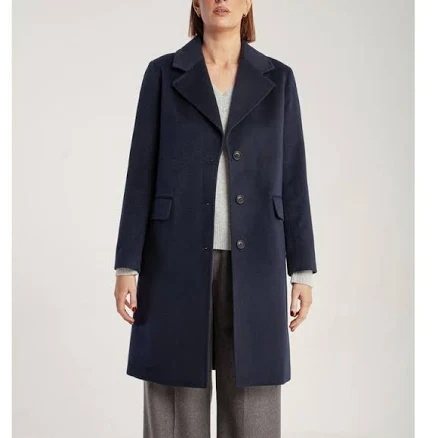 Women's Cashmere Tailored Single-Breasted Coat