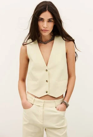 Ba&sh Caela Cotton Waistcoat