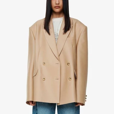 YCH Double BREASTED Wool Blend Jacket