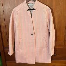 Easter Pretty in Pink! Joules Herringbone Tweed coat