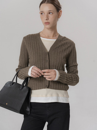 Ribbed Cardigan