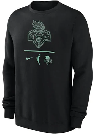 Nike Men's New York Liberty Club Logo Crew Neck Sweatshirt