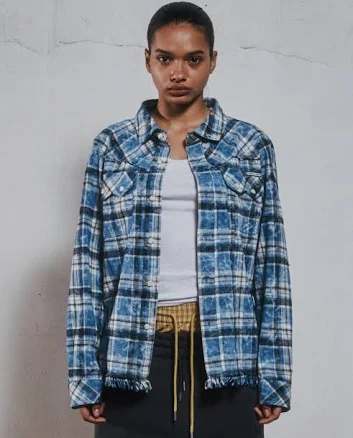 Raw Cut Shirt Jacket