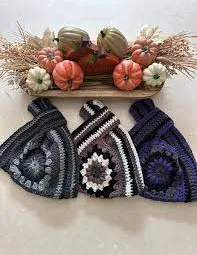 Knot Bags, granny square knot bags