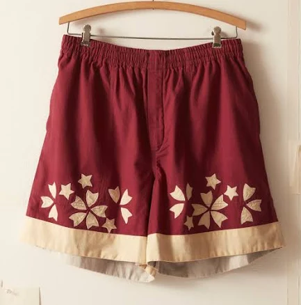 Moonflower Appliqué Shorts