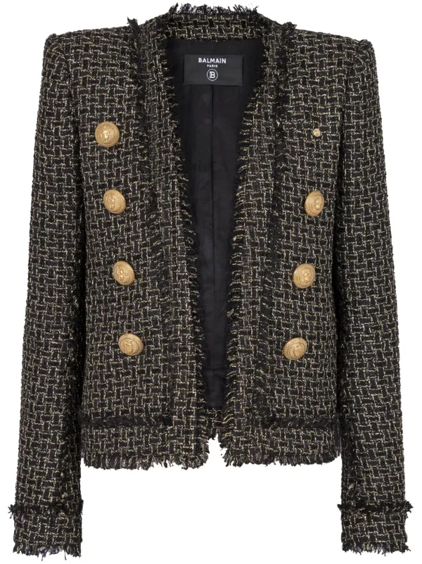 Double-breasted Tweed Jacket