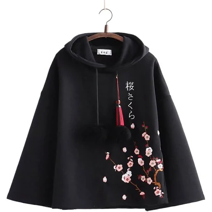 Kawaii Sakura Cherry Blossom Harajuku Hoodie
