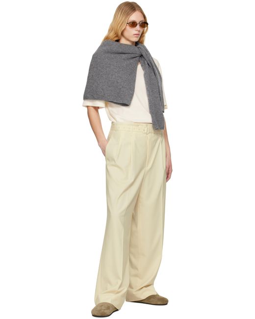 Mille Wool Two Tuck Pants
