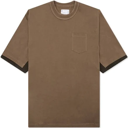 Sacai Men's Cotton Jersey Crewneck T-Shirt