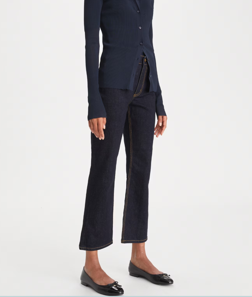 토리버치 크롭 플레어 진 CROPPED FLARE JEANS