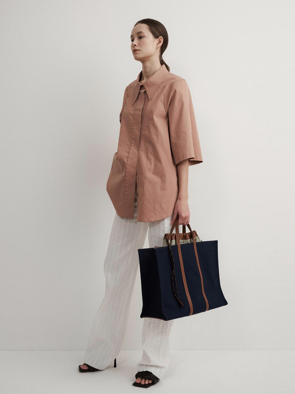 Big New Vase Bag Canvas Navy