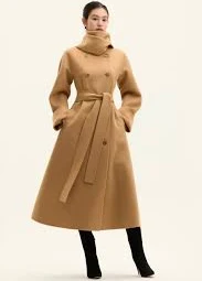 Cashmere Wool Scarf Coat