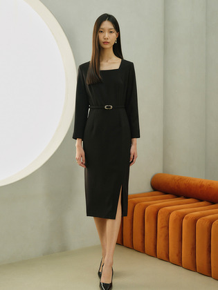 Square Neck Pencil Dress