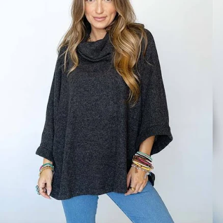 Three Bird Nest Oversized Turtle Neck Sweater