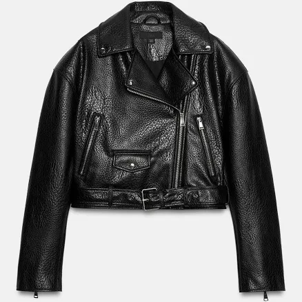 Zara Faux Leather Biker Jacket