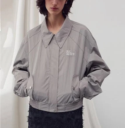 RE RHEE Logo Embellished Bomber Jacket