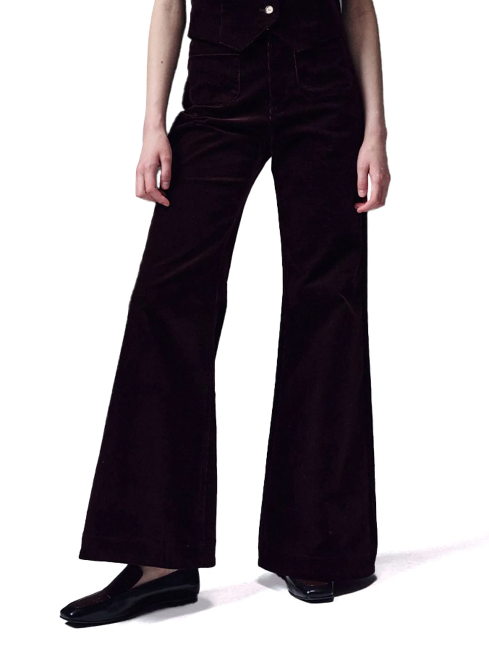 Corduroy Wide Flare Pants