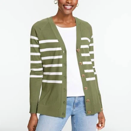 Women's Talbots V-Neck Girlfriend Cardigan Sweater