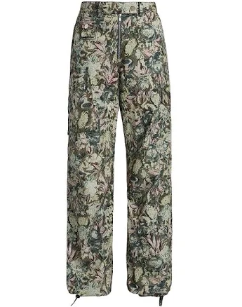 Ganni Women's Printed Stretched Cotton Pants