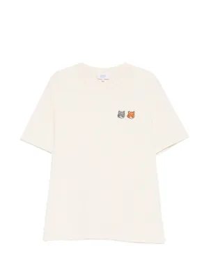 Double Fox Head Patch T-shirt