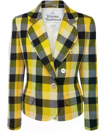 Vivienne Westwood Georgia Check Button Women Blazer
