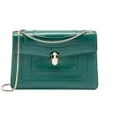 Bvlgari Serpenti Forever Shoulder Bag Calfskin Green Lghw