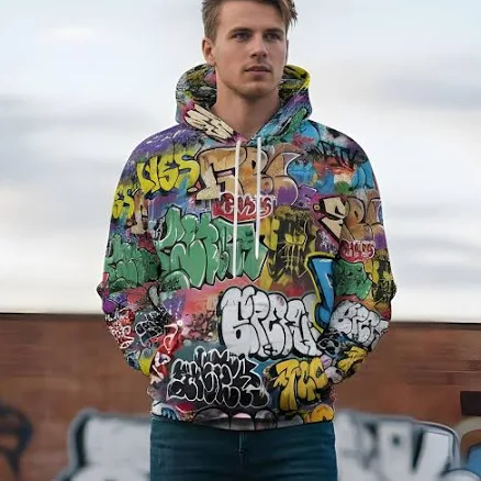 Graffiti Street Art Sublimation Hoodie