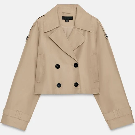 Zara Cropped Trench Coat