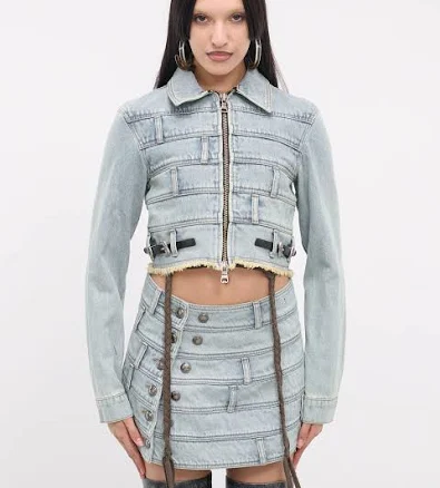 WOMEN New DUA MULTI WAIST DENIM JACKET awa603w