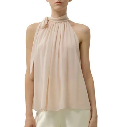 Lilysilk Women's Silk Georgette Tie-Neck Blouse